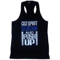 Regata masculina Goz Spirit model Scream An Push Up Preta Regata masculina Goz Spirit model Scream An Push Up Preta