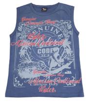 REGATA MASCULINA JUVENIL VÁRIAS ESTAMPAS ALGODÃO Nº 10 AO 16