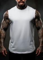 Regata Masculina Machão Streetwear Lisa Casual Básicas 3008