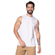 Regata Masculina Nicoboco Logo Rose Branco Regata Masculina Nicoboco Logo Rose Branco