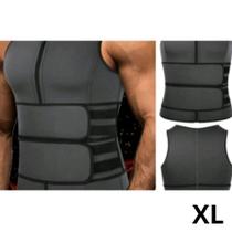 Regata Masculina Queima Gorduras Barriga Camiseta Cinta Lombar Reforçada Abdominal Para Costas