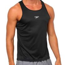 Regata Masculina Speedo Cavada Interlock Preta - 059308