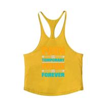 Regata Masculina Y-Back Stringer Para Fitness, Academia, Treino, Levantamento De Peso, Exibição