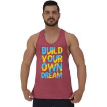 Regata Menos Cavada Masculina MXD Conceito Build Your Own Dream Regata Menos Cavada Masculina MXD Conceito Build Your Own Dream