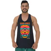 Regata Menos Cavada Masculina MXD Conceito Lion Good Vibes Regata Menos Cavada Masculina MXD Conceito Lion Good Vibes