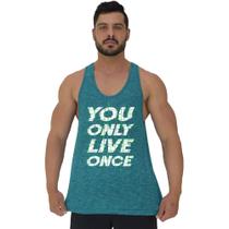 Regata Menos Cavada Masculina MXD Conceito You Once Live Once