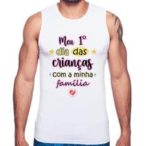 Regata Meu primeiro dia das crianças (rosa) - Foca na Moda