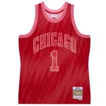 Regata Mitchell & Ness NBA Monochrome Swingman Jersey Chicago Bulls Derrick Rose 2008-09 Vermelha