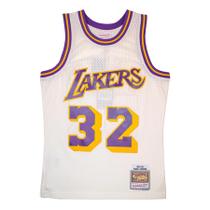 Regata Mitchell & Ness NBA Swingman Jersey Los Angeles Lakers Magic Johnson Off White