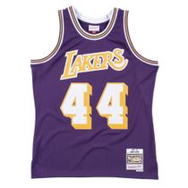 Regata Mitchell & Ness Swingman Jersey Los Angeles Lakers 1971-72 Jerry West Roxa