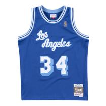 Regata Mitchell & Ness Swingman Jersey Los Angeles Lakers Alternate Shaquille O'Neal 1996-1997 Azul Royal