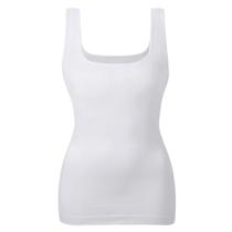 Regata Modeladora EUYZOU com Controle de Barriga Sem Costura Branca Regata Modeladora EUYZOU com Controle de Barriga Sem Costura Branca