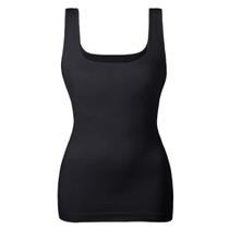 Regata Modeladora EUYZOU com Controle de Barriga Sem Costura Preta Regata Modeladora EUYZOU com Controle de Barriga Sem Costura Preta