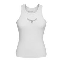 Regata Moiadeiros Branco Dallas Strass Cor:BrancoTamanho:G Regata Moiadeiros Branco Dallas Strass Cor:BrancoTamanho:G