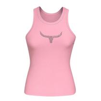 Regata Moiadeiros Rosa Strass Cor:RosaTamanho:P Regata Moiadeiros Rosa Strass Cor:RosaTamanho:P