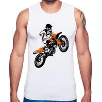 Regata Motocross Jump Laranja - Foca na Moda