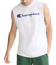 Regata Muscle Champion Clássica com Estampa Script Branca XXL