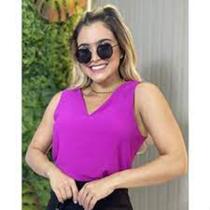 regata na cor rosa de algodão tamanho p