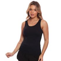 Regata Nadador Canelada Feminina Lisa Blusa Blusinha Básica