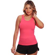 Regata Nadador Canelada Feminina Lisa Blusa Blusinha Básica