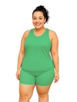 Regata Nadador Feminina Dryfit Fitness Academia Plus Size