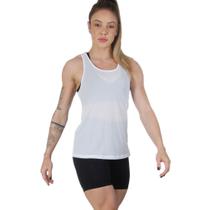 Regata Nadador Feminina Essential Branca Preta