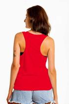 Regata Nadador Vermelha Feminina 100% Poliéster - Conforto e Estilo Regata Nadador Vermelha Feminina 100% Poliéster - Conforto e Estilo