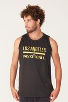 Regata NBA Casual Los Angeles Lakers Basketball Preta