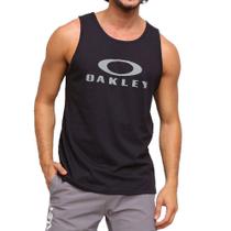 Regata Oakley Bark Tank Masculina Preto/Cinza