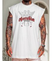 Regata Over Machao Anjo Cherubin Algodão 30.1 Macio Verão