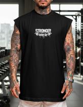 Regata Over Machao Stronger Day Treino 100% Algodão Premium Regata Over Machao Stronger Day Treino 100% Algodão Premium