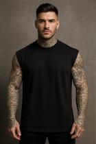 Regata Oversized Básica em Algodão 100% - Estilo Streetwear Regata Oversized Básica em Algodão 100% - Estilo Streetwear