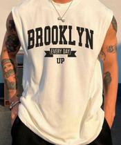 Regata Oversized Masculina Academia Trust treino 100% Algodão