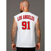 Regata Oversized Masculina Algodão 100% Los Angeles 91