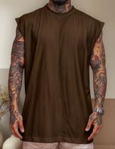 Regata Oversized Masculino Tamanho Grande Básica Lisa