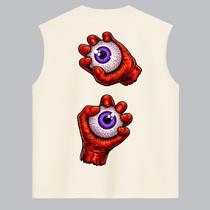 REGATA OVERSIZED PALM EYE AFTER - Estilo Streetwear em Algodão REGATA OVERSIZED PALM EYE AFTER - Estilo Streetwear em Algodão