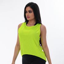 Regata para Academia Amarelo Neon em Dry Fit
