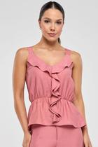 Regata PKS Peplum Viscose Rosê Regata PKS Peplum Viscose Rosê