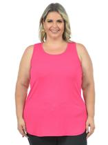 Regata plus size canelada