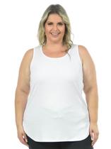 Regata plus size canelada