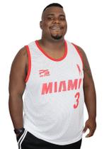 Regata Plus Size Dry-Fit Miami Heats Basquete