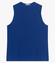 Regata Plus Size Em Ribana Canelada Secret Glam Azul Regata Plus Size Em Ribana Canelada Secret Glam Azul