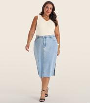 Regata Plus Size Em Ribana Canelada Secret Glam Bege