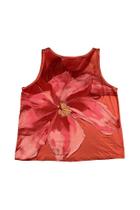 Regata Plus Size Evasê Estampada em Malha Viscolinho Stretch da Malwee Regata Plus Size Evasê Estampada em Malha Viscolinho Stretch da Malwee