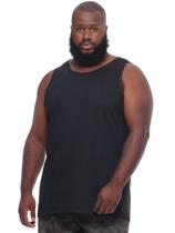 Regata Plus Size Masculina Anistia Tradicional Lisa Preta Regata Plus Size Masculina Anistia Tradicional Lisa Preta