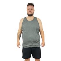Regata Plus Size Masculina Básica Dry Fit Academia Treino