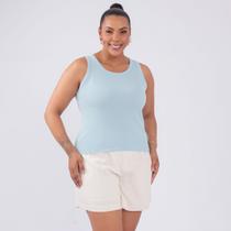 Regata plus size modal algodão fem Regata plus size modal algodão fem