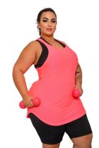 Regata Plus Size Veste Legging G1 G2 G3 em Poliamida DryFit PINA Fitness Academia