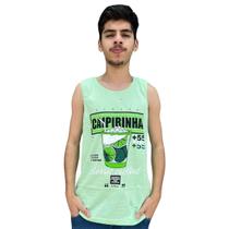 Regata Praia Camiseta Masculina Overcore Estampada Detalhe