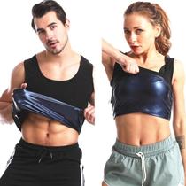 Regata Queima Gorduras Barriga Masculina Camiseta Térmica Efeito Sauna Compressão Feminino Regata Queima Gorduras Barriga Masculina Camiseta Térmica Efeito Sauna Compressão Feminino